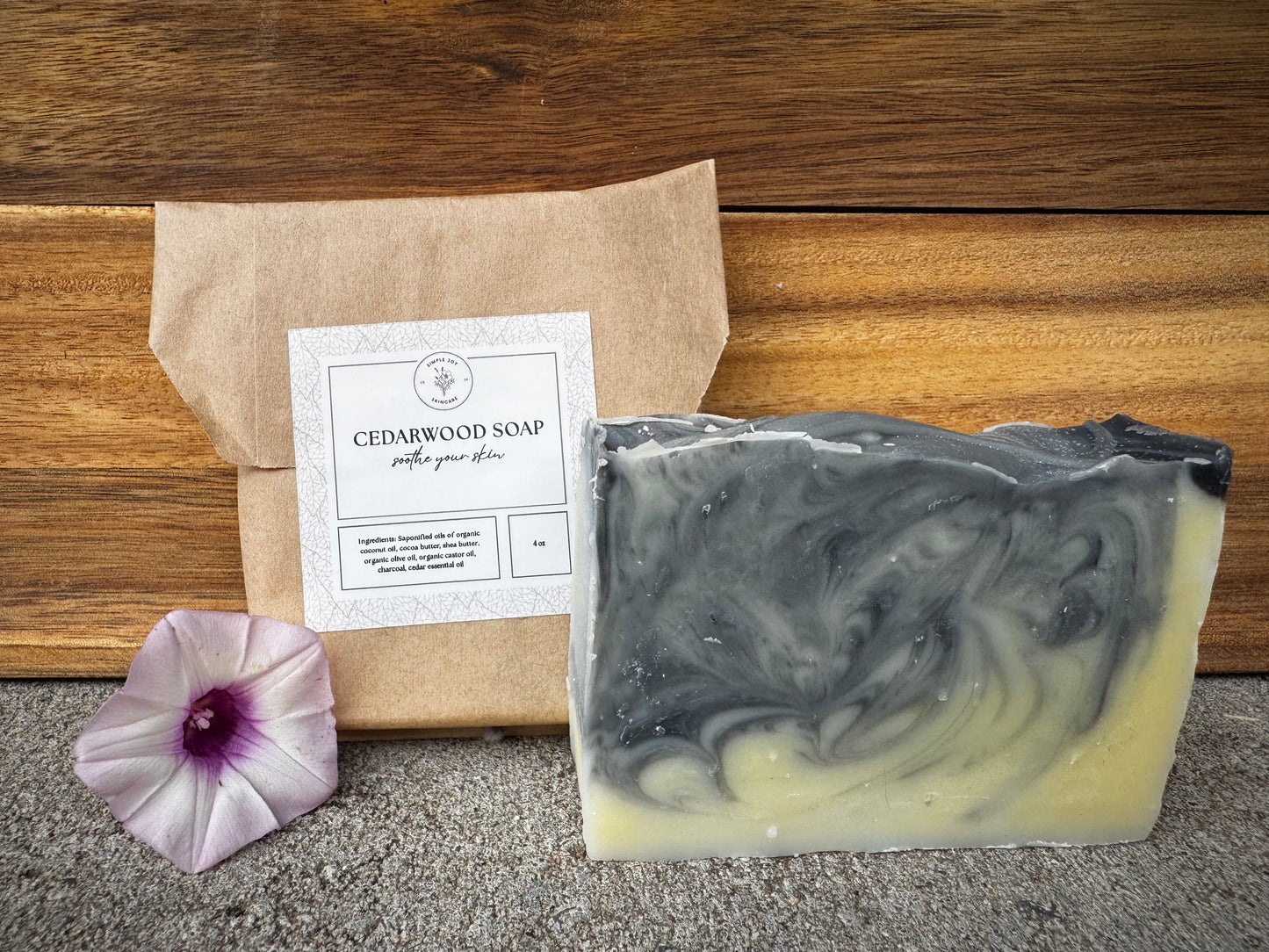 Charcoal and Cedar Soap